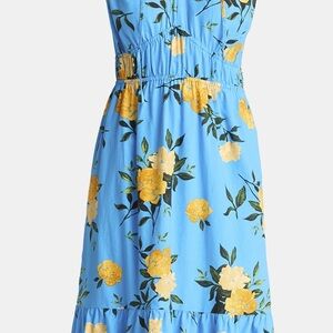 Time and Tru Women's V-Neck Midi Dress, Sizes